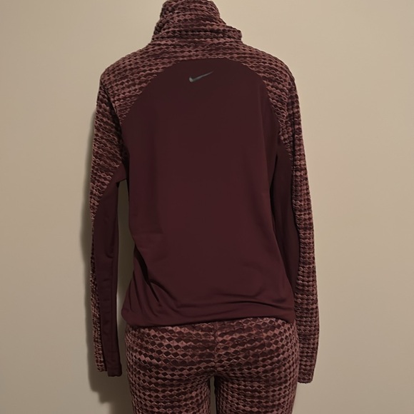 Nike Women's Pro Hyperwarm Training Set Burgundy size XL - Picture 11 of 13